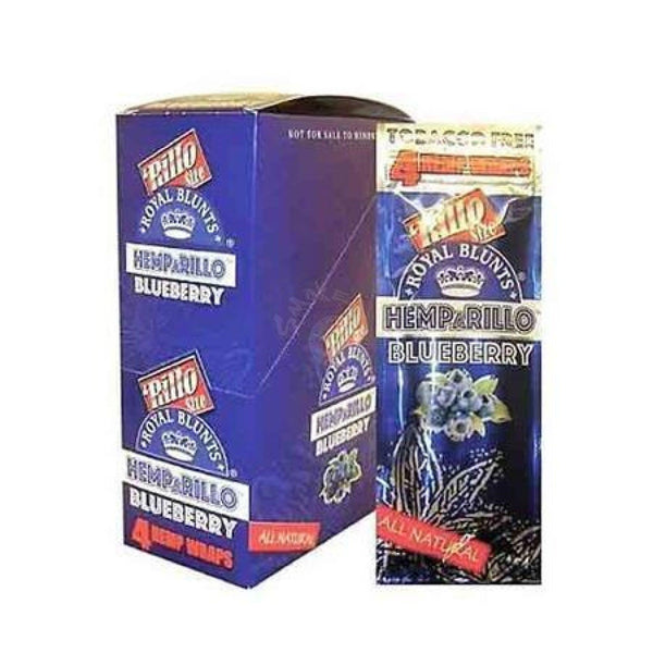 Royal Blunt HempARillo Tobacco-Free Wraps Blueberry 4/pack - SmokeTime