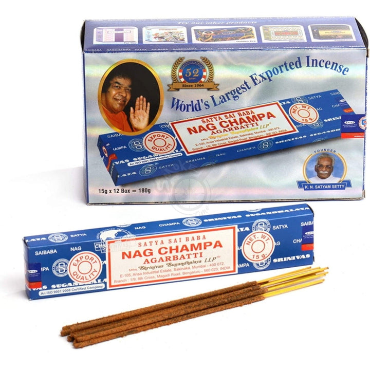 Satya Nag Champa Incense 15G - SmokeTime