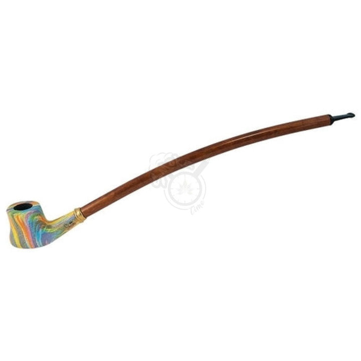 Shire Pipe 15" Curved Cherrywood Rainbow Bowl (PP430) - SmokeTime