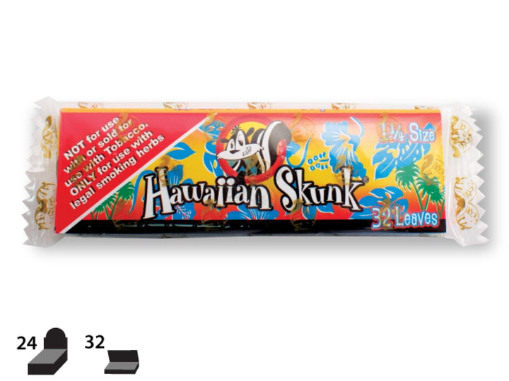 Skunk Brand Rolling Papers - 1-1/4 Size - Hawaiian Skunk 32/pack - SmokeTime