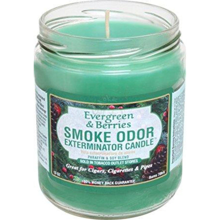 Smoke Odor Exterminator Candle - Evergreen & Berries - SmokeTime
