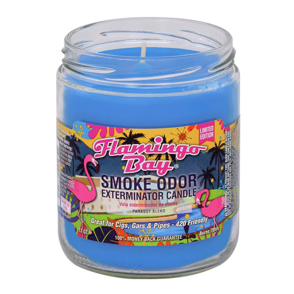 Smoke Odor Exterminator Candle - Flamingo Bay - SmokeTime