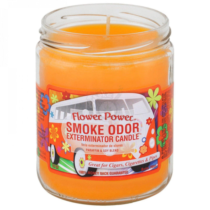 Smoke Odor Exterminator Candle - Flower Power Candle - SmokeTime