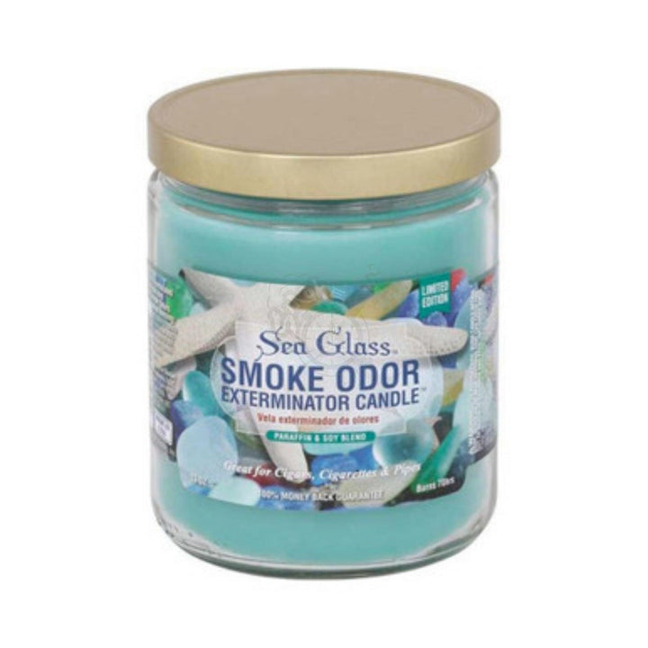 Smoke Odor Exterminator Candle - Sea Glass - SmokeTime