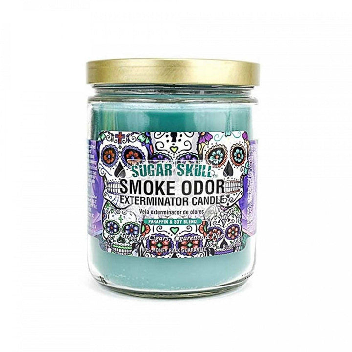 Smoke Odor Exterminator Candle - Sugar Skull - SmokeTime