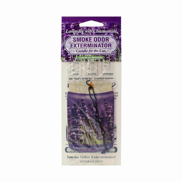 Smoke Odor Exterminator Car Air Freshener - Lavender with Chamomile - SmokeTime