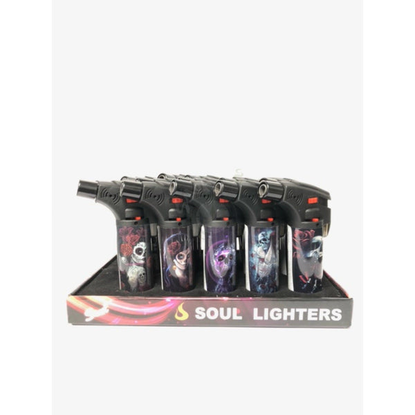 Soul Windproof Torch Lighter (Assorted Styles) - SmokeTime