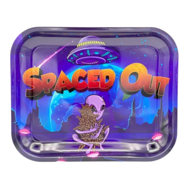 Spaced Out OG Metal Rolling Tray - SmokeTime