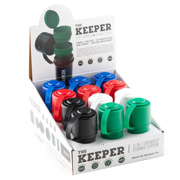 The Keeper 3-IN-1 Grinder + Storage System - SmokeTime