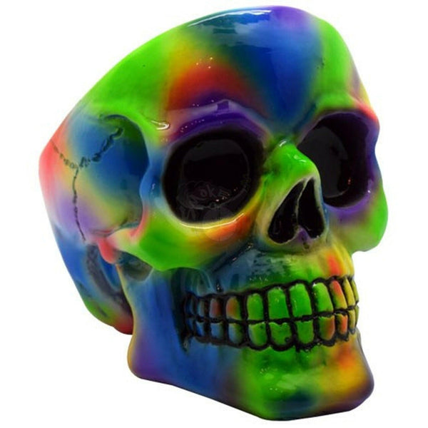 Tye Dye Skull Ashtray - SmokeTime