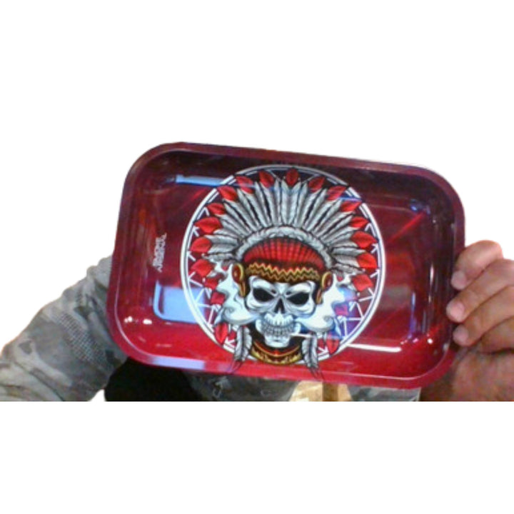 Up In Smoke Metal Rolling Tray - Medium - SmokeTime