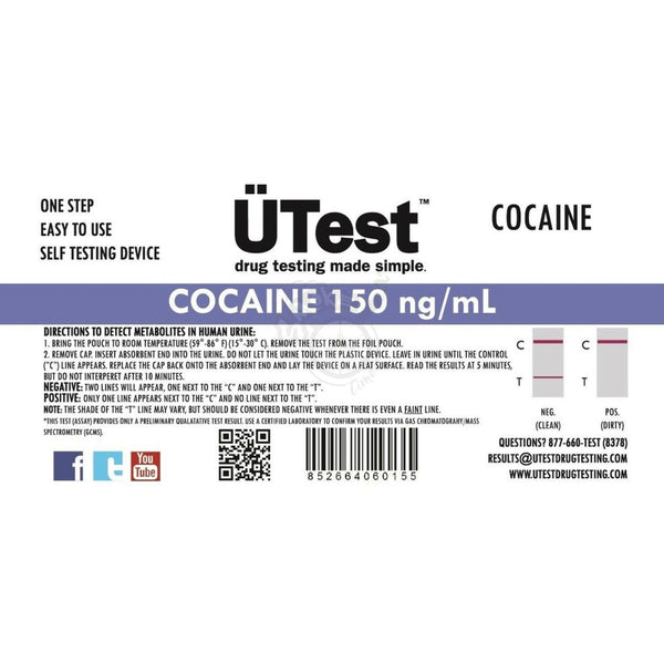 UTEST COCAINE 150NG/ML - SmokeTime