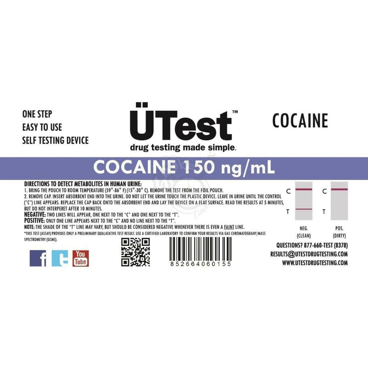 UTEST COCAINE 150NG/ML - SmokeTime