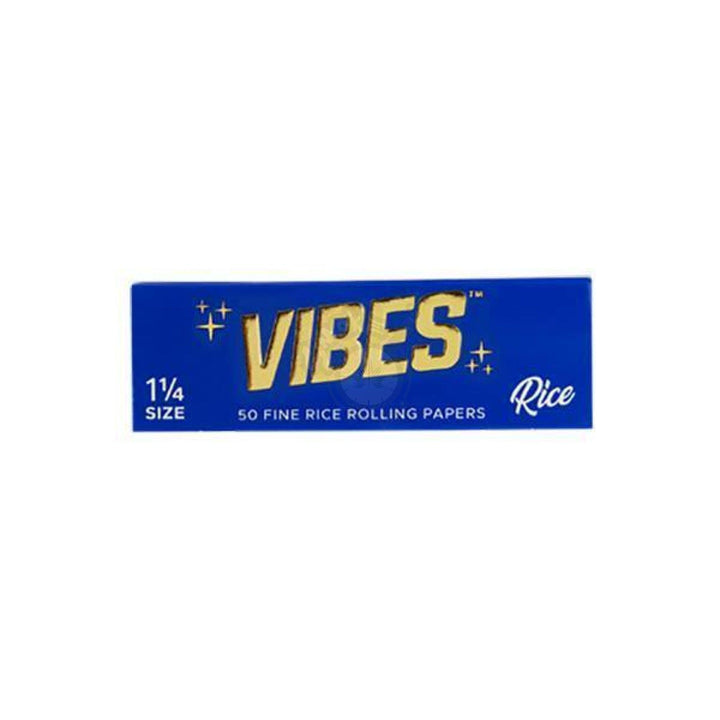 Vibes 1-1/4 Size Rice Rolling Papers 50/pack - SmokeTime