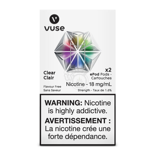 VUSE Clear Air Nicotine - 18mg/ml - SmokeTime