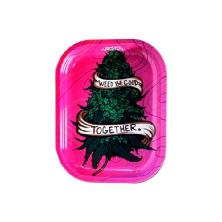 Weed be Good Metal Rolling Tray - Small - SmokeTime