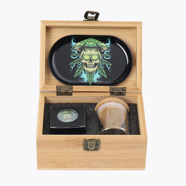 Wooden Storage Box With Complete Kit - SmokeTime