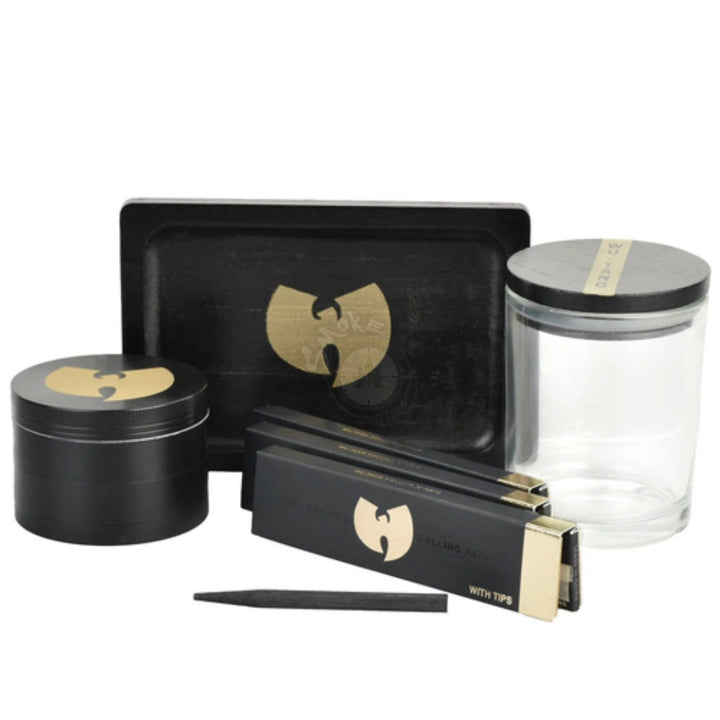 Wu-Tang Deluxe Smokers Set with Jar, Pollinator, Tray & Papers - SmokeTime