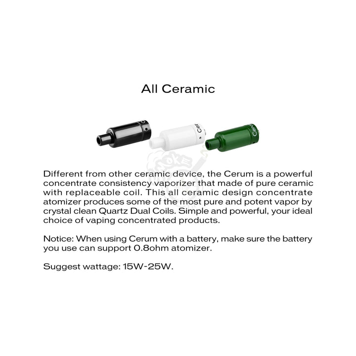 Yocan Cerum 510 Thread Concentrate Attachment - SmokeTime