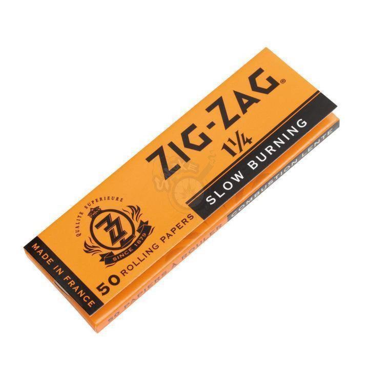 Zig Zag Rolling Papers - 1-1/4 Size Orange 50/pack - SmokeTime