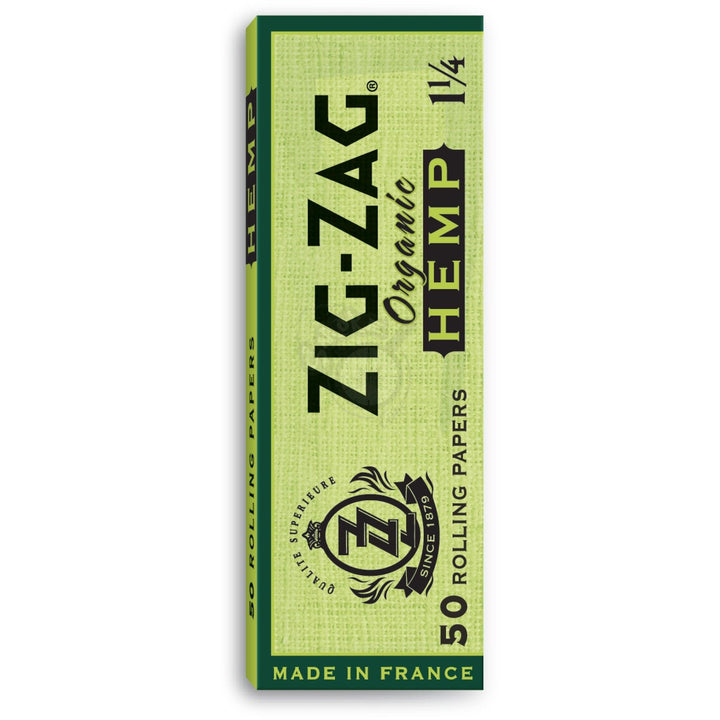 Zig Zag Rolling Papers - 1-1/4 Size Organic Hemp 50/pack - SmokeTime