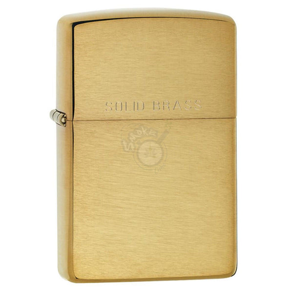 Zippo Classic Brushed Solid Brass - SmokeTime