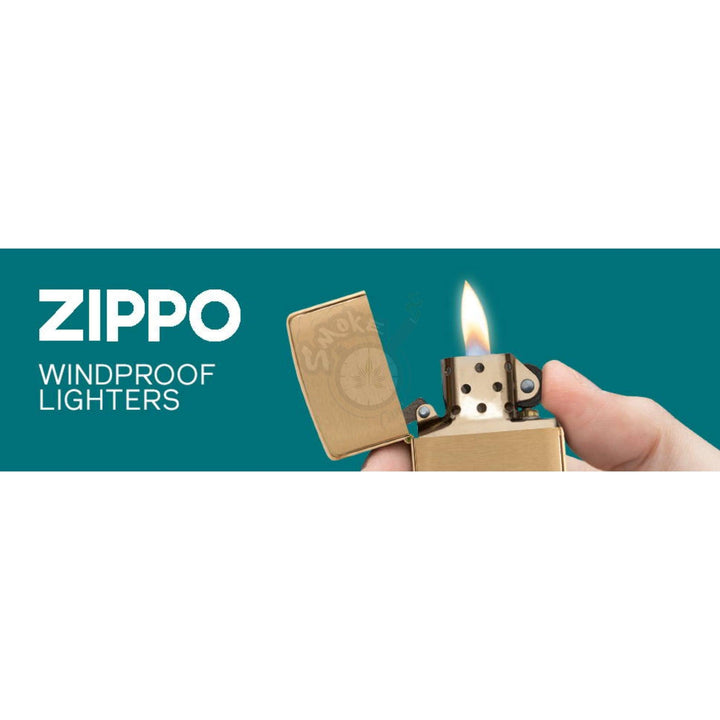Zippo Classic Brushed Solid Brass - SmokeTime