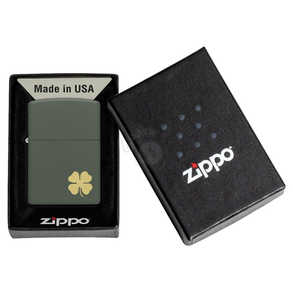 Zippo Four Leaf Clover Design - SmokeTime