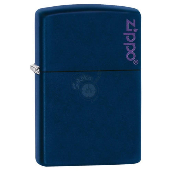 Zippo Navy Matte & Logo - SmokeTime