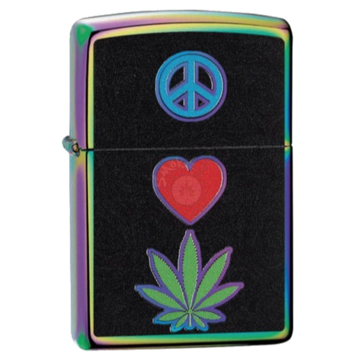 Zippo Peace, Love & Leaf Design - SmokeTime