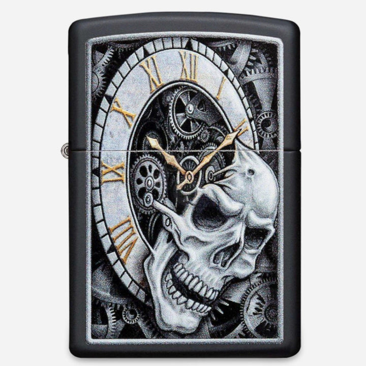 Zippo Skull Clock Design - SmokeTime