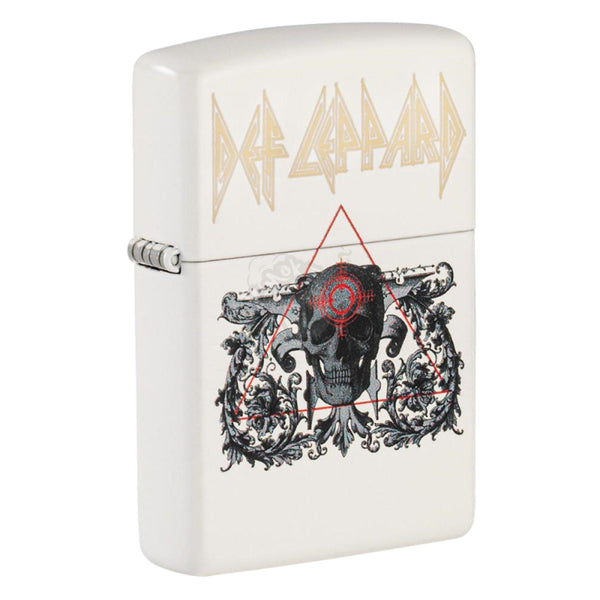 ZIPPO WHITE MATTE DEF LEPPARD - SmokeTime